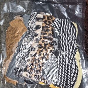 Assorted Patterned Headwraps - Neutral & Animal Print Mix
